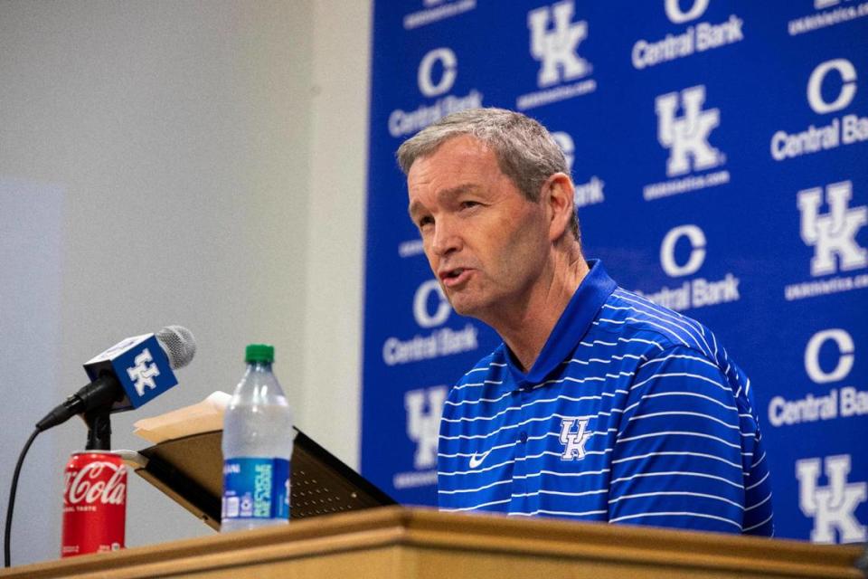 Kentucky athletics director Mitch Barnhart is a leading proponent of the Southeastern Conference not adding a ninth conference football game even after the additions of Oklahoma and Texas bring the number of teams in the league to 16.