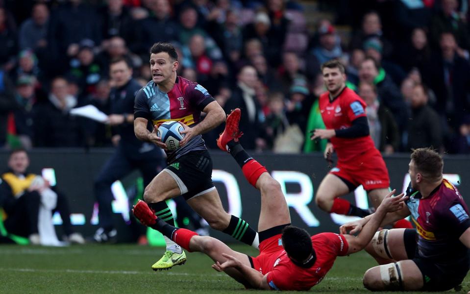 Danny Care scored the first try of the match with a creative, clockwork-like lineout move - PA