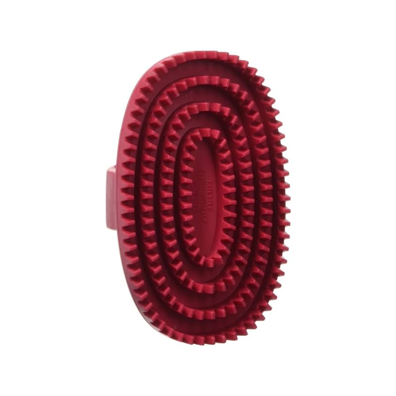 Le Salon Essentials Rubber Curry Grooming Brush with Loop Handle
