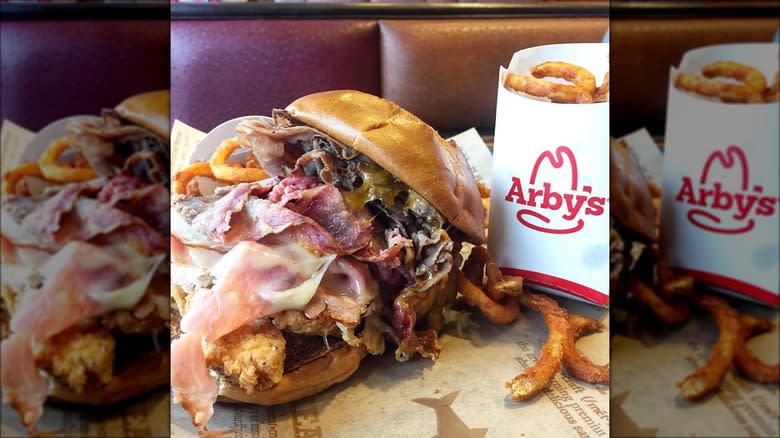 Arby's Meat Mountain burger