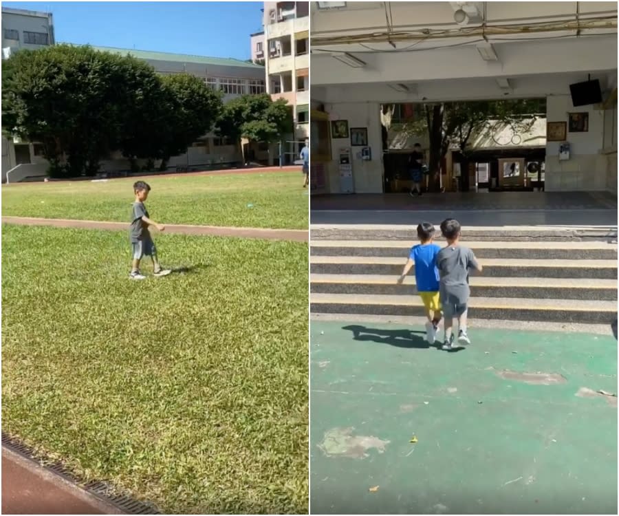 飛飛自己走到終點。（圖／翻攝自IG）