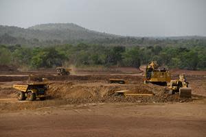 Mining activities at the Antenna pit