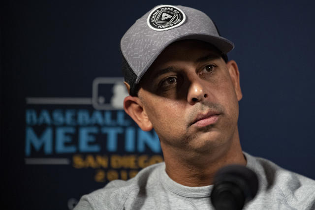 Manager Alex Cora of the Boston Red Sox looks on prior to a game News  Photo - Getty Images