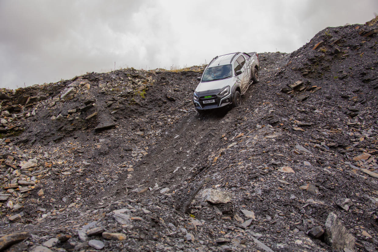 Steep inclines are no trouble in the D-Max