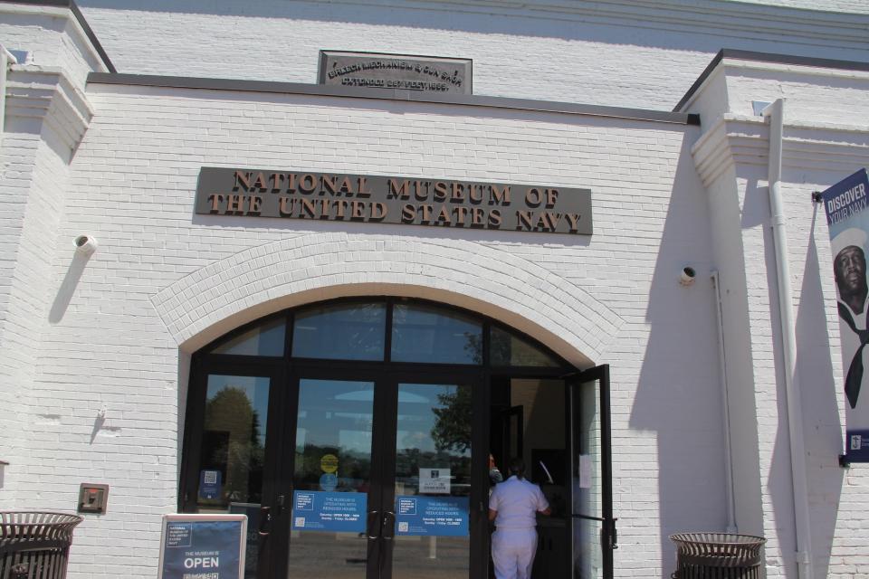 The entrance to the National Museum of the United States Navy.