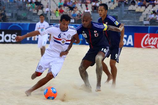 Brasil y Paraguay lideran el Sudamericano de fútbol playa, tras