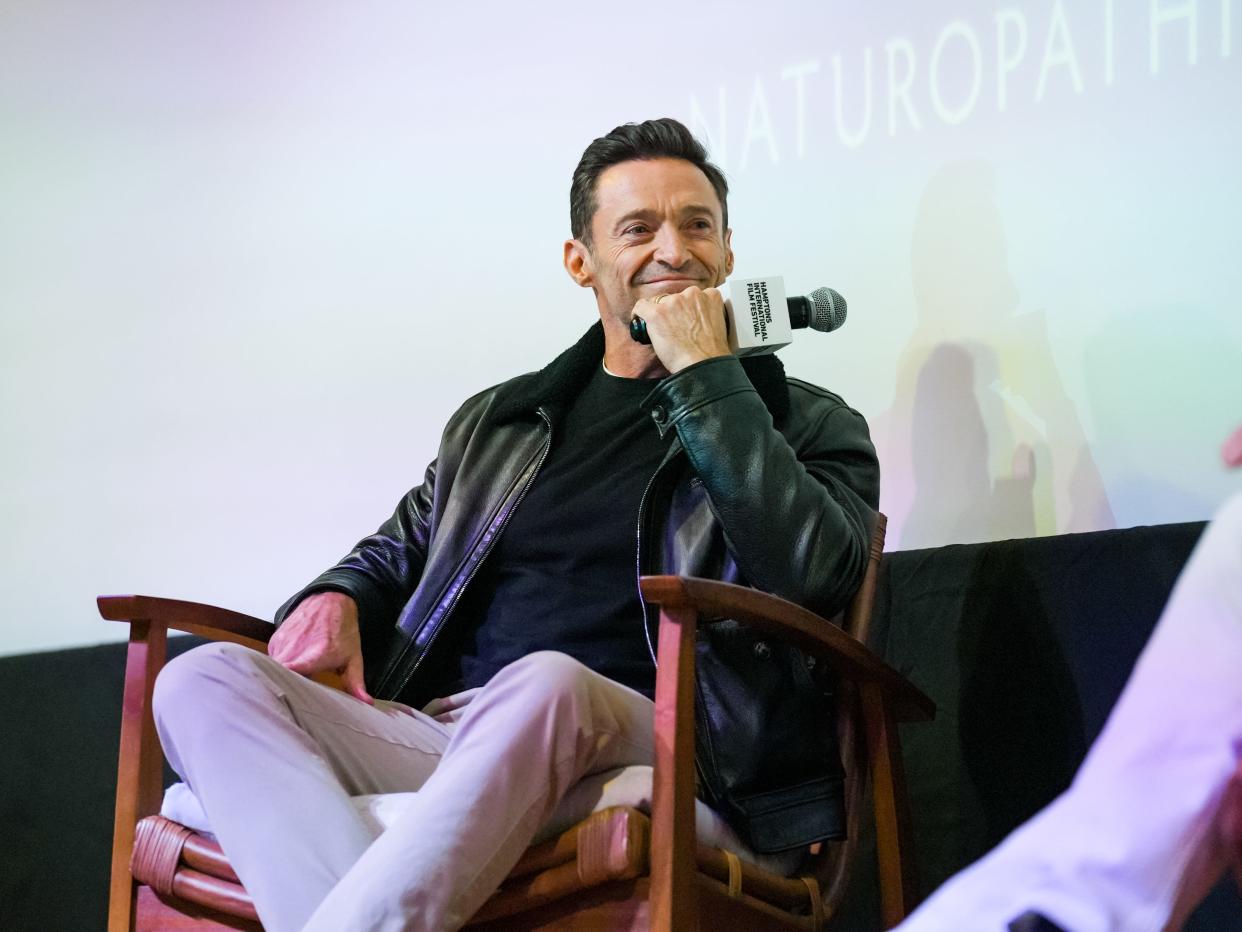 Hugh Jackman attends the 30th annual Hamptons International Film Festival on October 09, 2022 in East Hampton, New York.