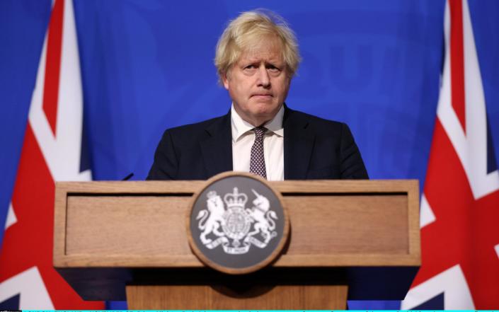 Boris Johnson speaking at Downing Street - Hollie Adams&#xa0;/Getty Images Europe&#xa0;