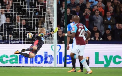 West Ham United's Pedro Obiang (not pictured) beats Huddersfield Town goalkeeper Jonas Lossl - Credit: PA