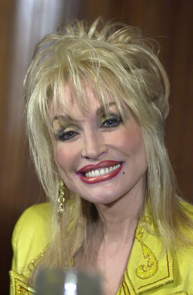 country singer dolly parton speaks during a luncheon address