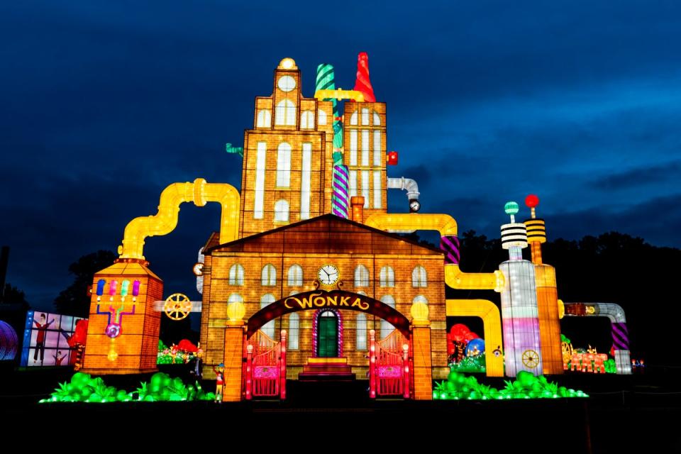 Willie Wonka's Chocolate Factory at The Festival of Light at Longleat (Lloyd Winters)