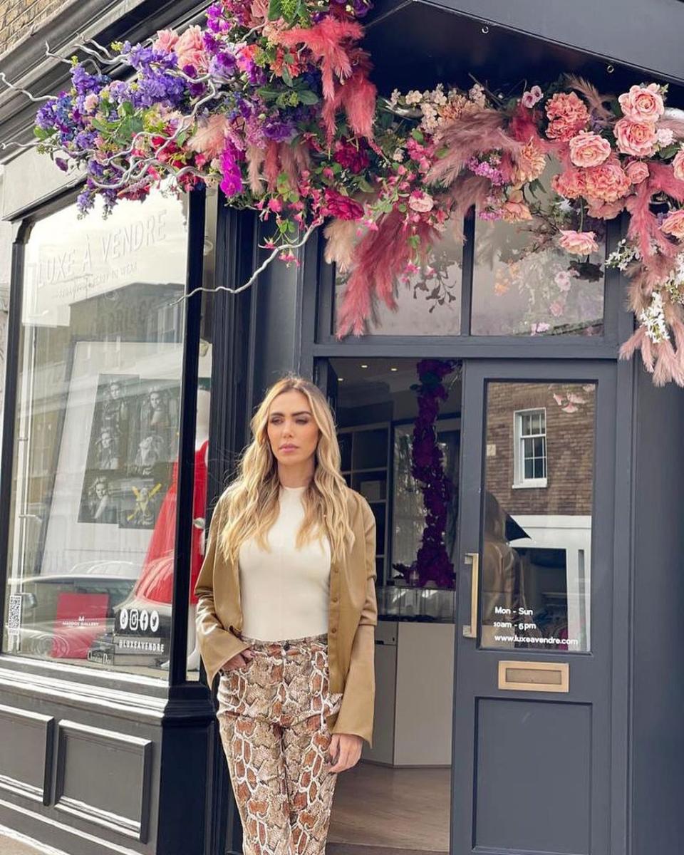 She has just launched Luxe a Vendre — an online shop selling her second-hand clothing with prices ranging from £30 to £24,000