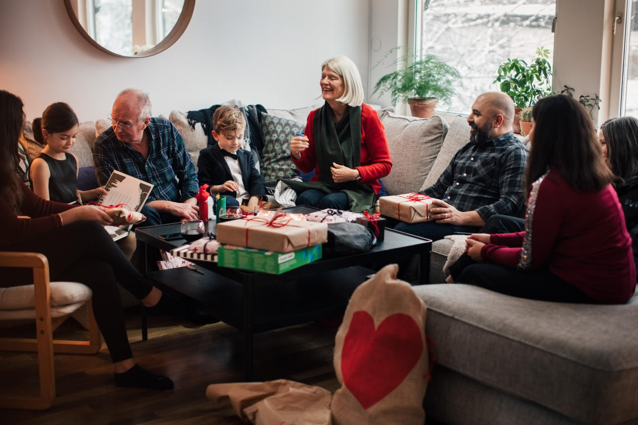 Spending time with family at Christmas is more gratifying than focusing on presents. (Getty Images)