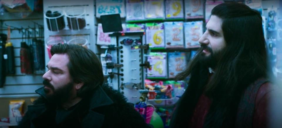 Laszlo and Nandor at a convenience store in "What We Do in the Shadows"
