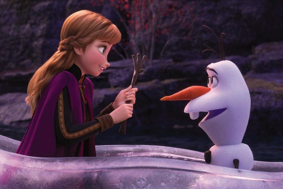 Ice, ice, baby: Anna and Olaf in the new movie