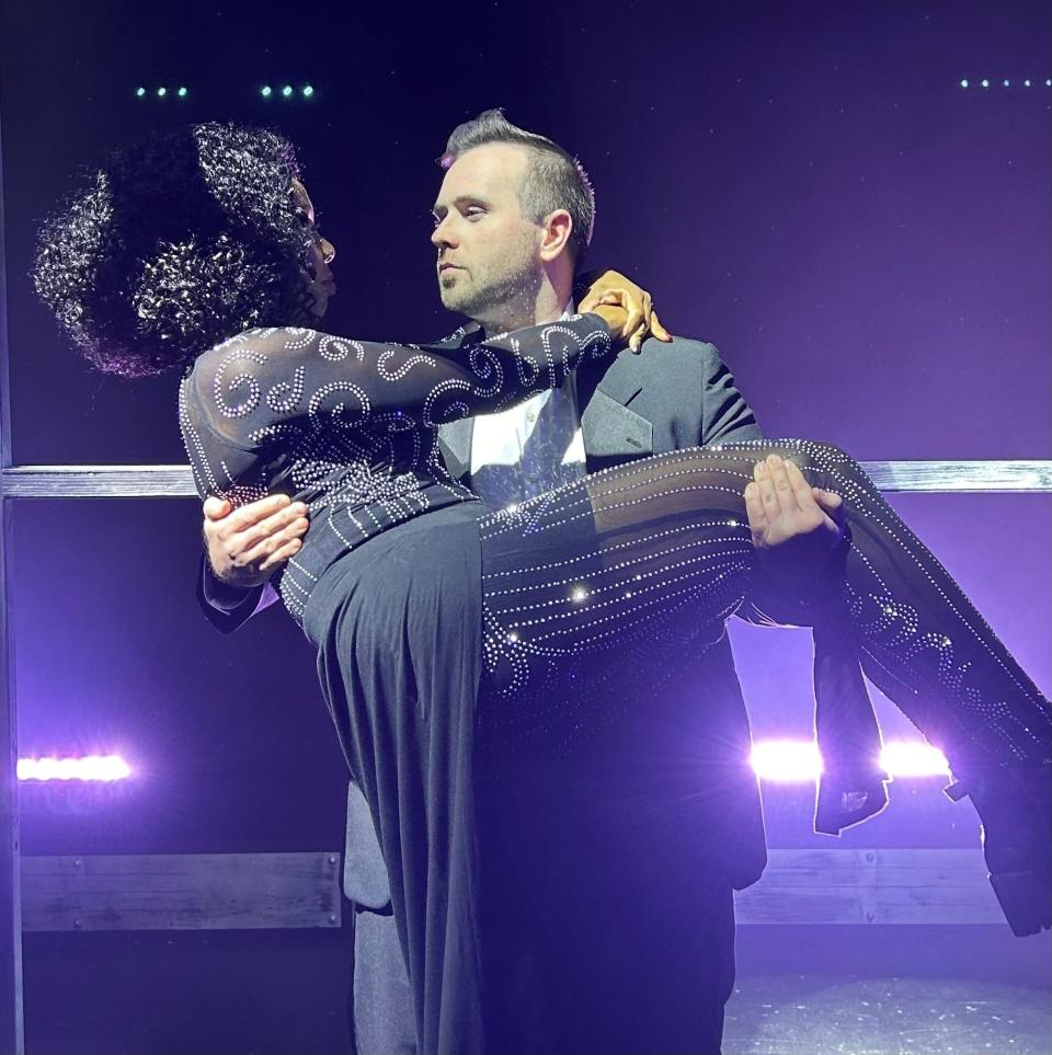 Kim Billins and Chase Williams in the musical "The Bodyguard," which was staged this spring at the Henegar Center in Melbourne. The theater was in line to receive a $250,000 grant for lobby and roof renovations, but that grant was vetoed last week by Gov. Ron DeSantis, along with a separate $71,295 cultural and museum grant for the theater.