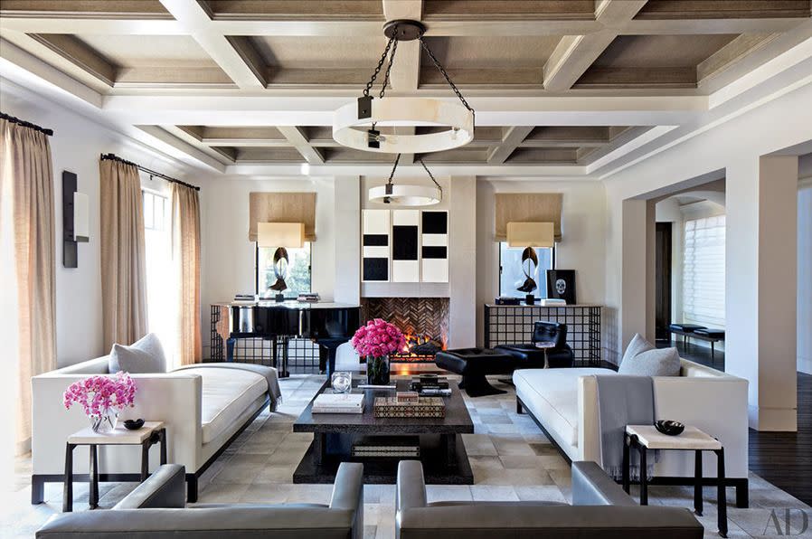 Kourtney's living room. Photo: Architectural Digest.