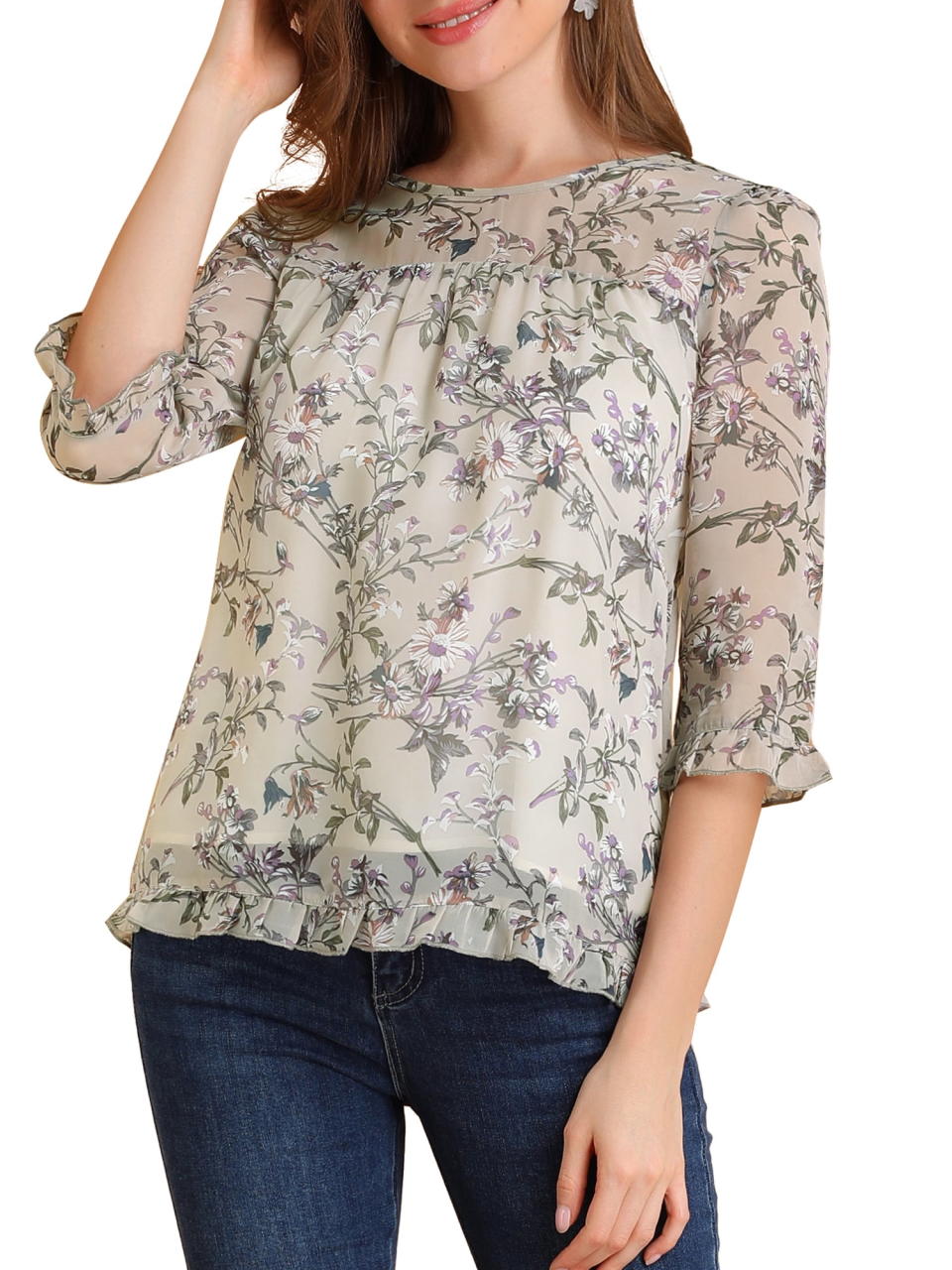 <p><a href="https://go.redirectingat.com?id=74968X1596630&url=https%3A%2F%2Fwww.walmart.com%2Fip%2FAllegra-K-Women-s-Floral-Round-Neck-Ruffled-3-4-Sleeves-Flowy-Chiffon-Blouse%2F346400224&sref=https%3A%2F%2Fwww.countryliving.com%2Fshopping%2Fg45194046%2Fwalmart-fall-fashion%2F" rel="nofollow noopener" target="_blank" data-ylk="slk:Shop Now;elm:context_link;itc:0;sec:content-canvas" class="link ">Shop Now</a></p><p>Floral Round Neck Chiffon Blouse</p><p>walmart.com</p><p>$26.99</p>