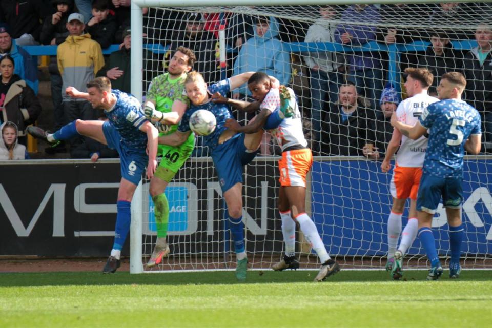 Carlisle battle to keep Blackpool at bay <i>(Image: Barbara Abbott)</i>