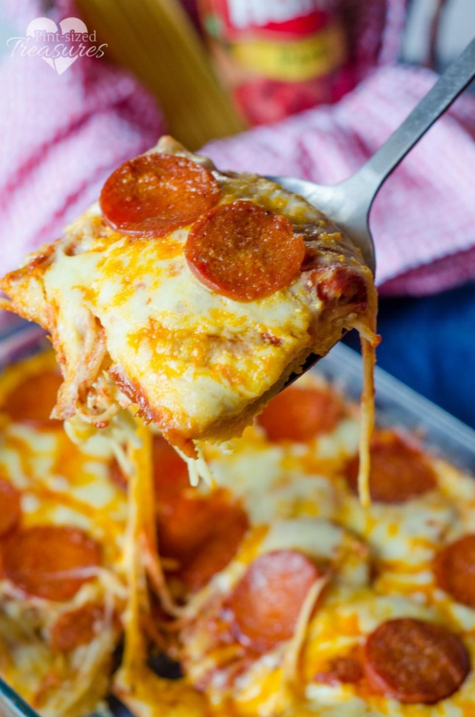 Pizza Spaghetti Bake