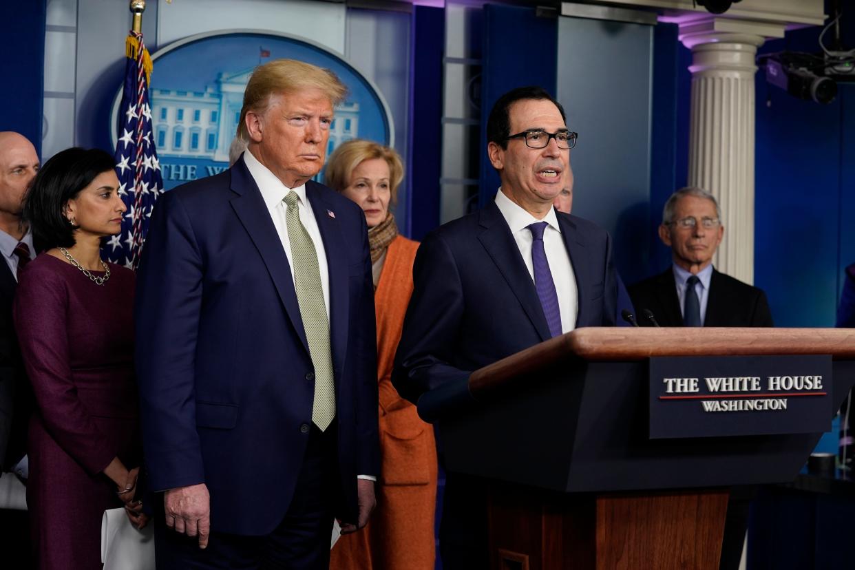 trump mnuchin coronavirus