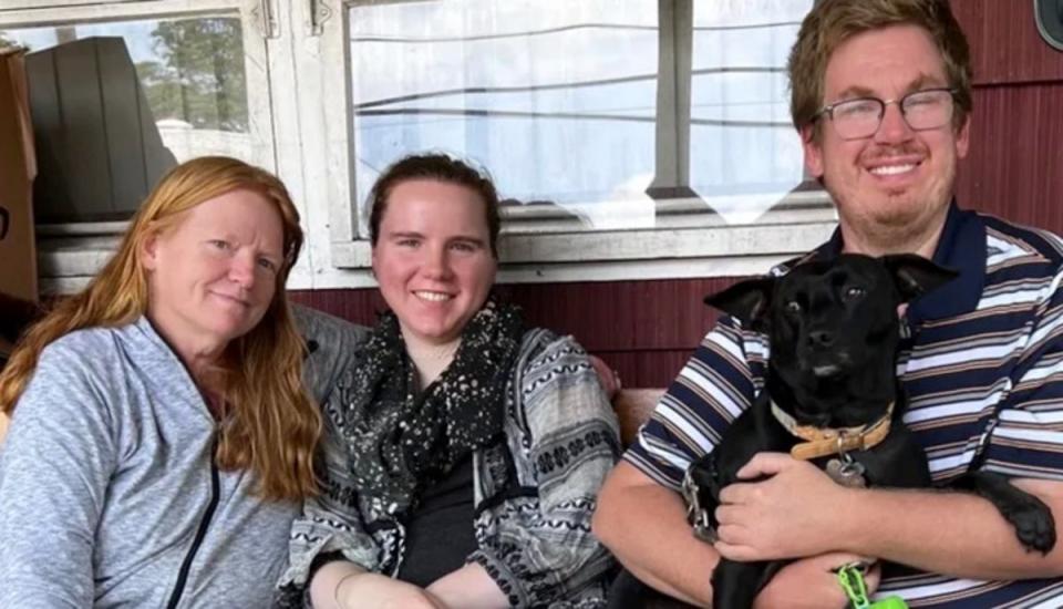 Asa Ellerup, Victoria Heuermann and Christopher Sheridan (left to right) (GoFundMe)