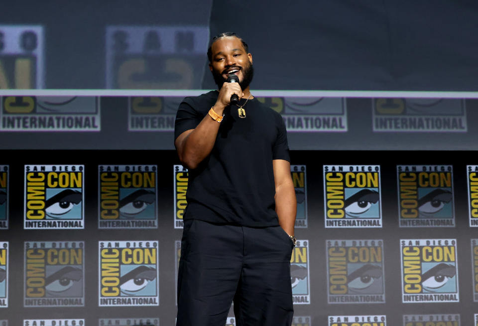 SAN DIEGO, CALIFORNIA – JULY 23: Ryan Coogler participates in the Marvel Studios’ Live-Action presentation at San Diego Comic-Con on July 23, 2022. (Photo by Jesse Grant/Getty Images for Disney)