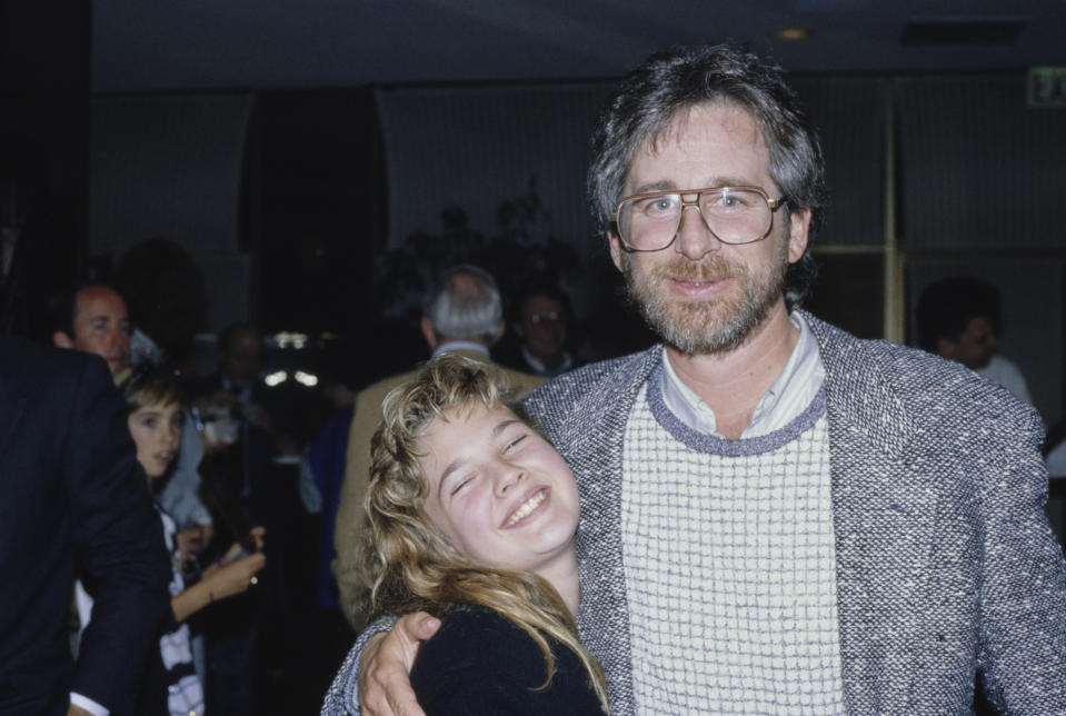 Drew Barrymore and Steven Spielberg