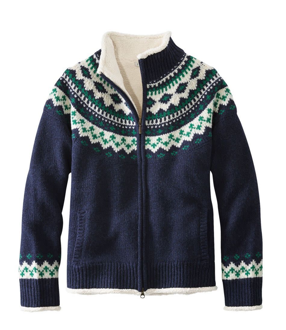 Ragg Wool Sherpa-Lined Sweater