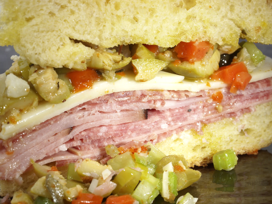 <p>iStock</p><p>This muffuletta sandwich recipe is as authentic as you can get, if you don’t happen to live in the crescent city. With a tasty muffuletta mix of briny olive salad, sliced cheeses and a smorgasbord of cold cuts, this isn’t a mere sandwich. </p><p><strong>Get the recipe: </strong><strong><span>Muffuletta Sandwich</span></strong></p>