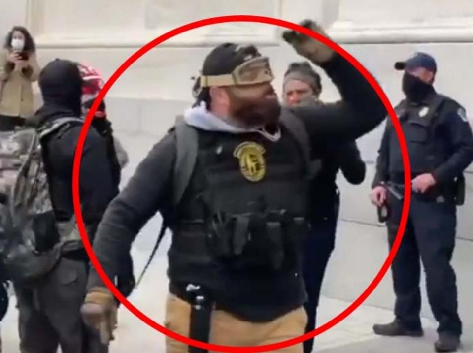 Roberto Minuta, a member of the Oath Keepers, is among those charged with participating in the Capitol riot.