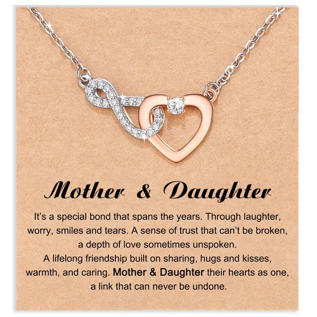 Super Mom - Unwavering spirit - Forever Love Necklace and Cubic