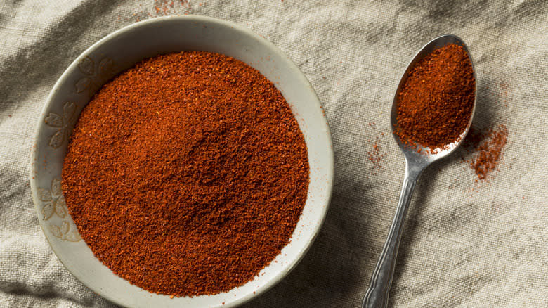 Smoked paprika in a bowl