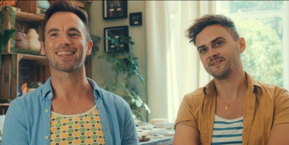 Dan and Adam, the couple featured on ‘Tom Allen’s Big Gay Wedding’ (BBC/Minnow Films)