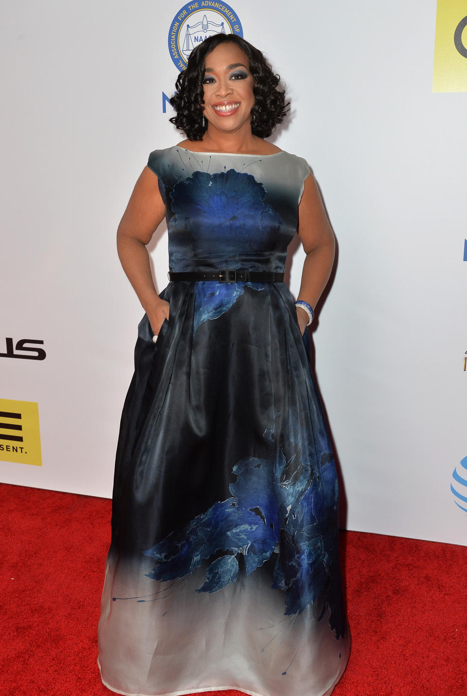 Actress Shonda Rhimes attends the 47th NAACP Image Awards.