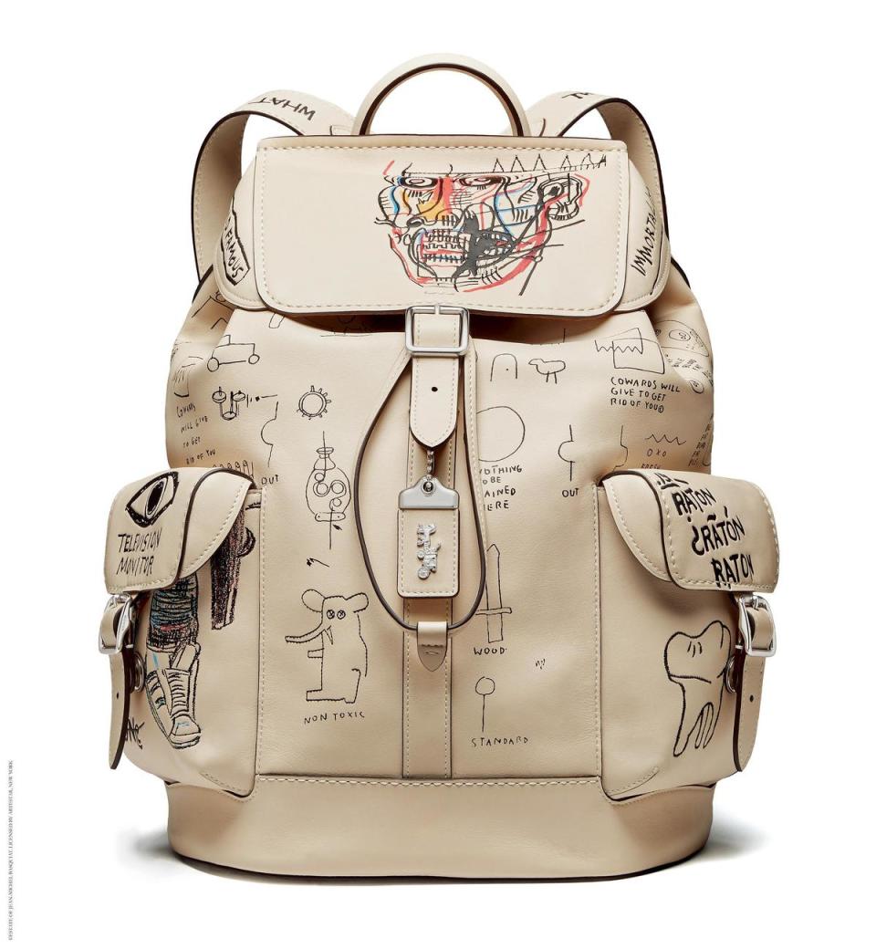 COACH x JEAN MICHEL BASQUIAT後背包 NT$42,800。（COACH提供）