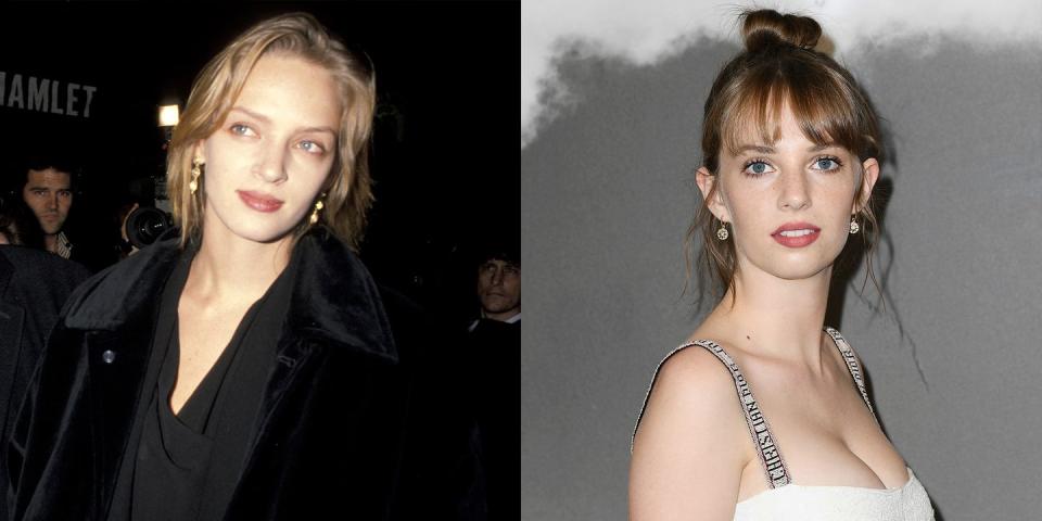 Uma Thurman and Maya Hawke at 22