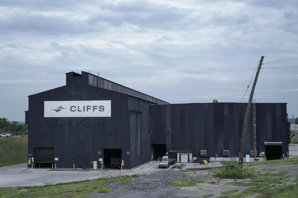 The Cleveland Cliffs plant in Conshohocken, Pa., is shown on Monday, Aug. 14, 2023. U.S. Steel said that it rejected a $7.3 billion buyout proposal from rival Cleveland Cliffs and was reviewing "strategic alternatives" after receiving several unsolicited offers. (AP Photo/Matt Rourke)