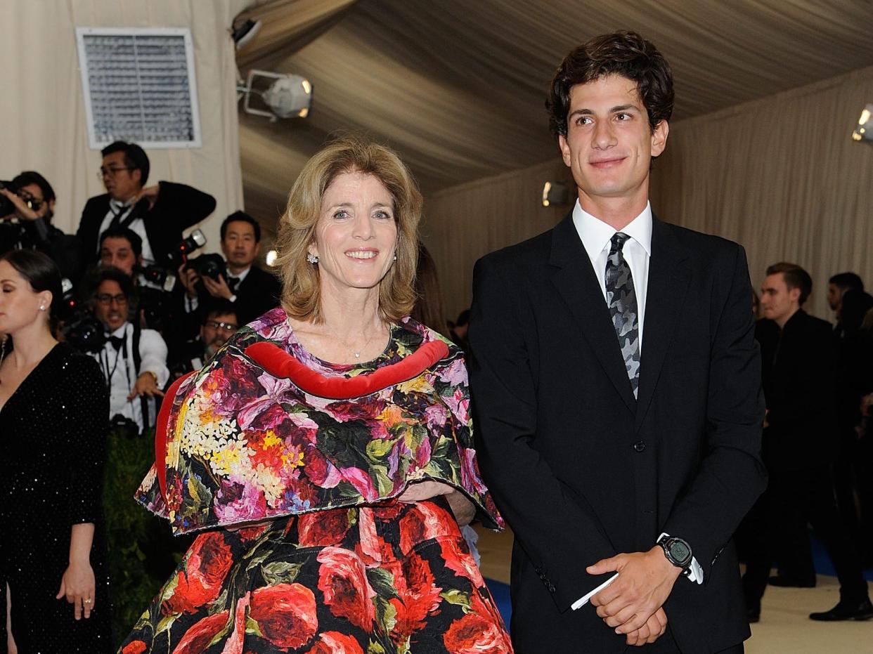 Caroline Kennedy and Jack Schlossberg attend the 2017 Met Gala