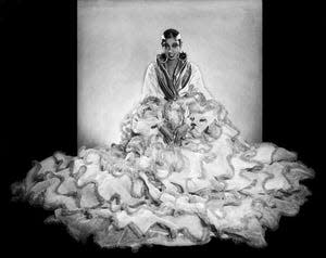 Studio Portrait of dancer Josephine Baker, circa 1933.