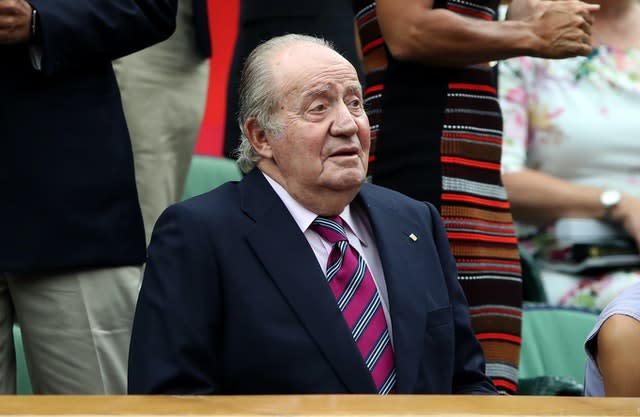 Juan Carlos at Wimbledon in 2017 (John Walton/AP)