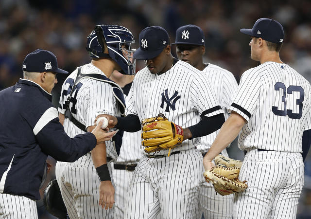 Luis Severino pulled from AL wild-card game after nightmare first inning