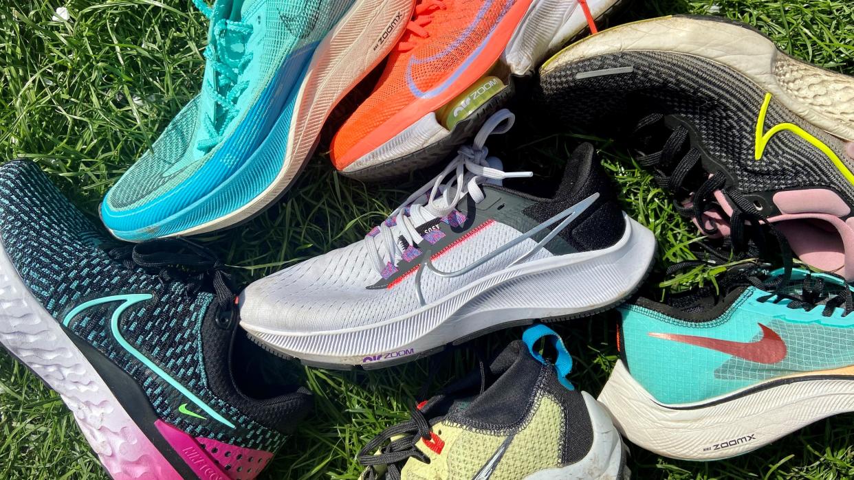  a photo of some of the best Nike running shoes on the market  