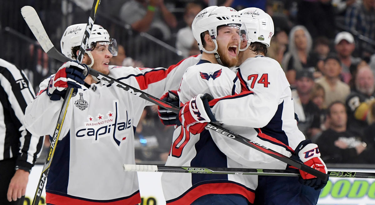 Caps hold off Knights 3-2 in Game 2, even Stanley Cup Final