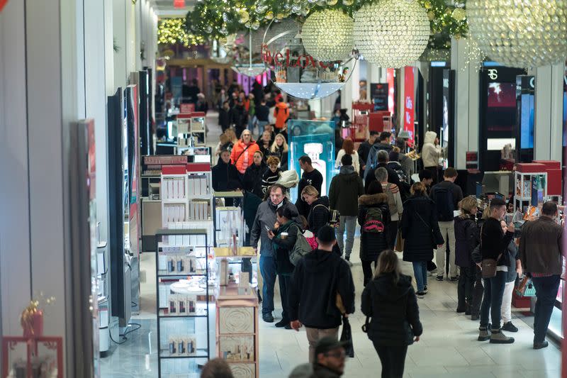 FILE PHOTO: Shopping during the holiday season in New York