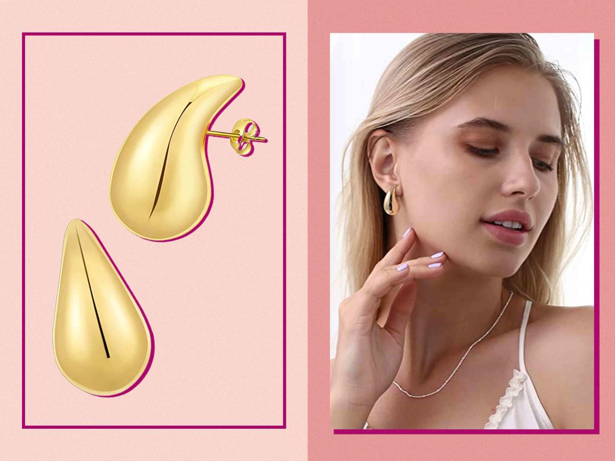  Apsvo Earring Dupes Extra Large Chunky Gold Hoop