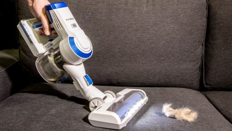 The Tineco cordless vacuum is loved for its ability to maneuver around easily.