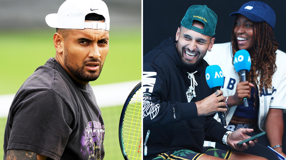 Pictured Nick Kyrgios