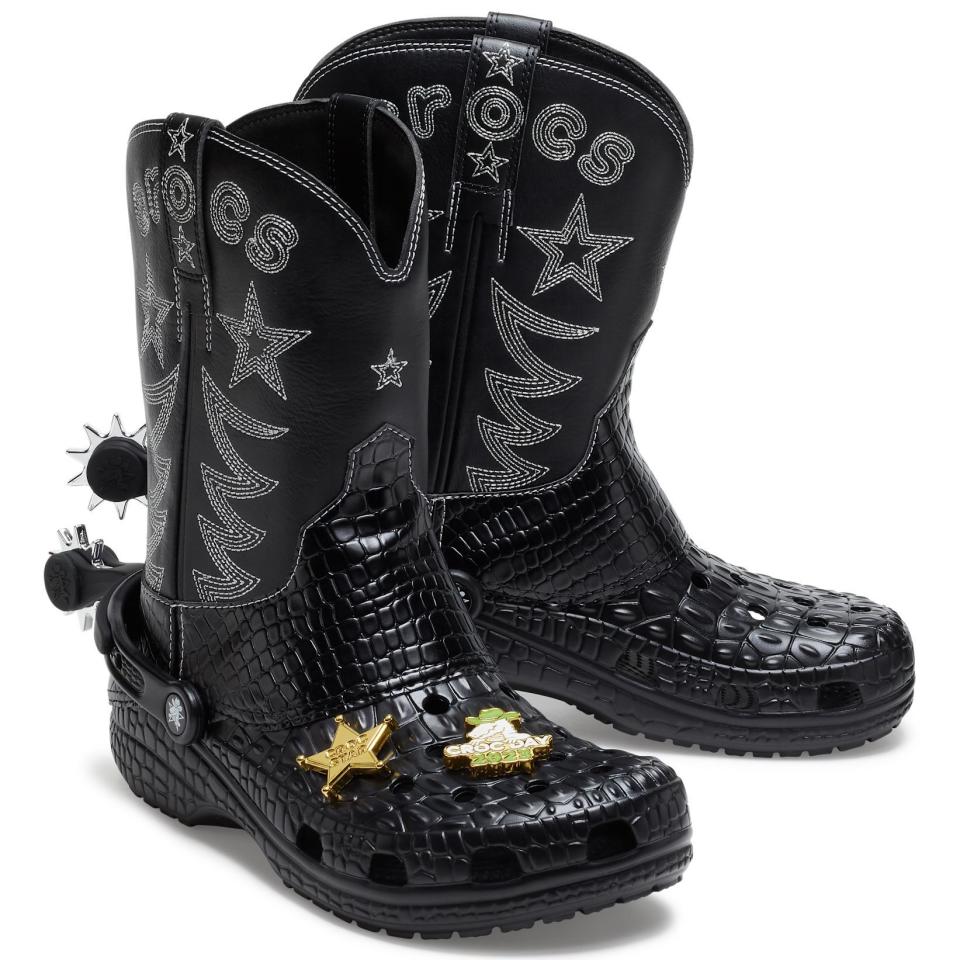 <p><a href="https://go.redirectingat.com?id=74968X1596630&url=https%3A%2F%2Fwww.crocs.com%2Fp%2Fcrocs-classic-cowboy-boot%2F208695.html&sref=https%3A%2F%2Fwww.thepioneerwoman.com%2Fjust-for-fun%2Fa45617740%2Fcroc-cowboy-boots%2F" rel="nofollow noopener" target="_blank" data-ylk="slk:Shop Now;elm:context_link;itc:0;sec:content-canvas" class="link ">Shop Now</a></p><p>Crocs Classic Cowboy Boot</p><p>crocs.com</p><p>$120.00</p><span class="copyright">Crocs</span>