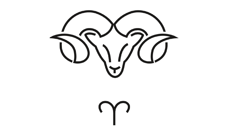 Astrology sign of the zodiac for Aries or the ram